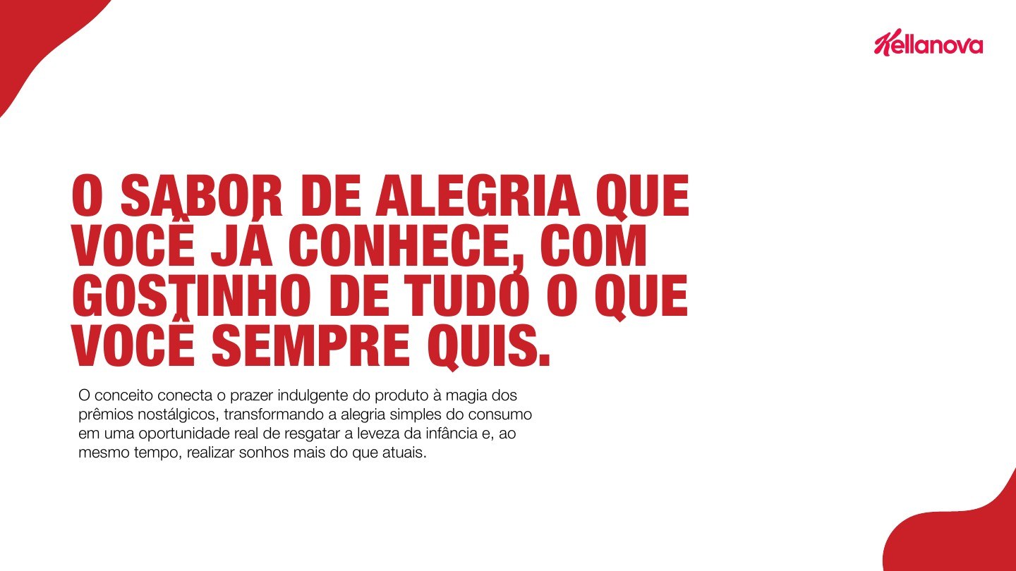 Formulação do conceito na proposta promocional.