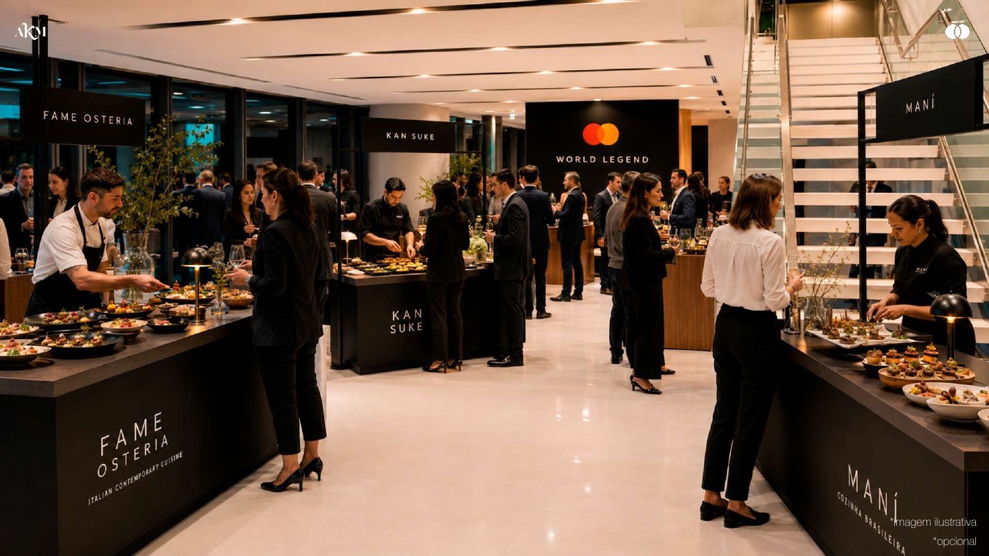 Referência de experiência gastronômica presente no material de proposta.